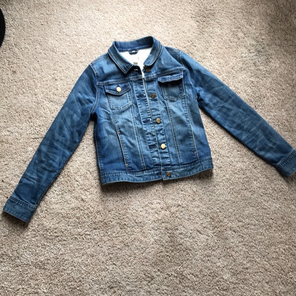 Denim trucker jacket- Kids size 14. Crew Cuts. - Picture 1 of 6